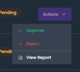 Approve/Reject Upgrade