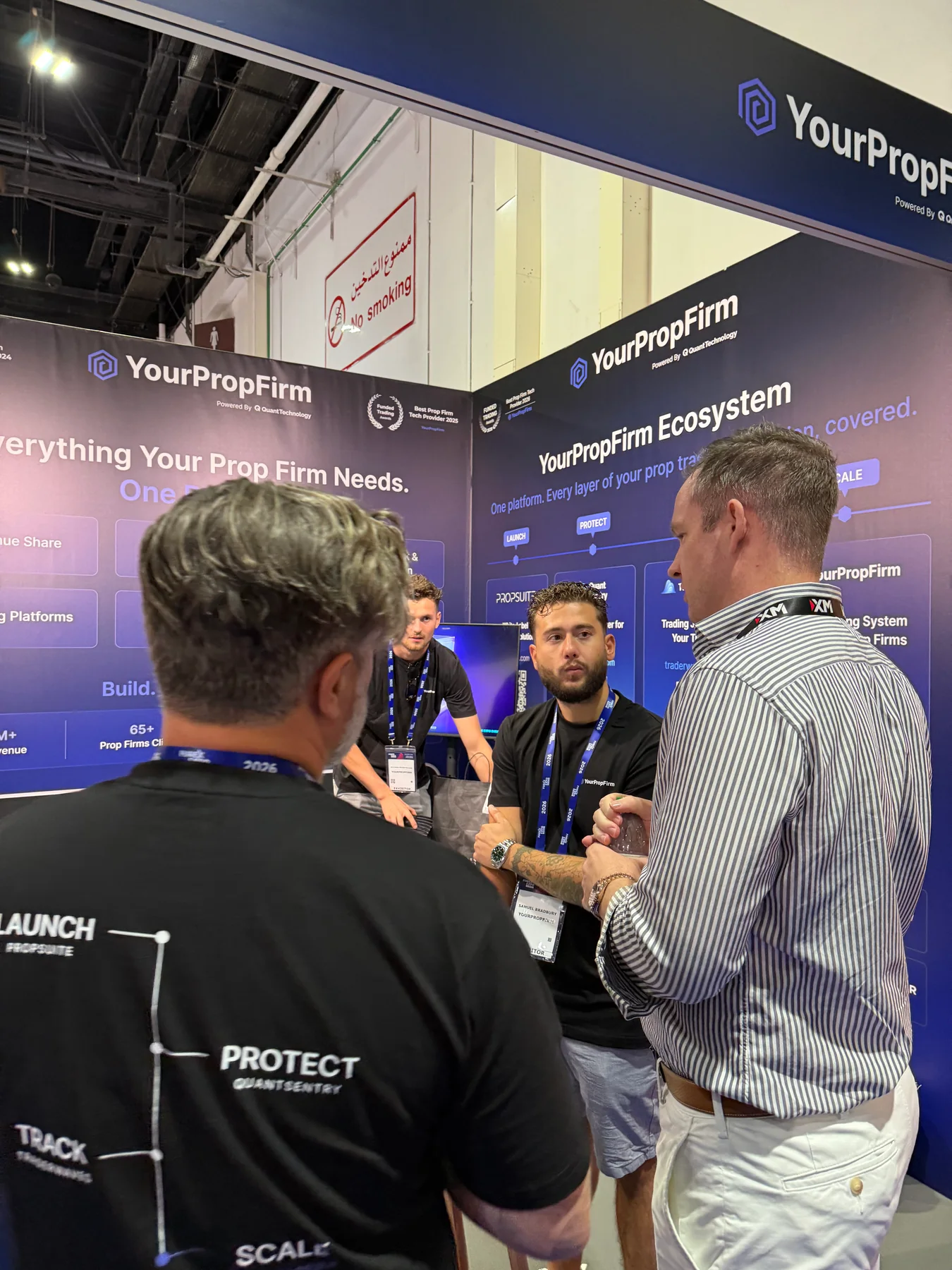 The YourPropFirm team presenting the operator ecosystem